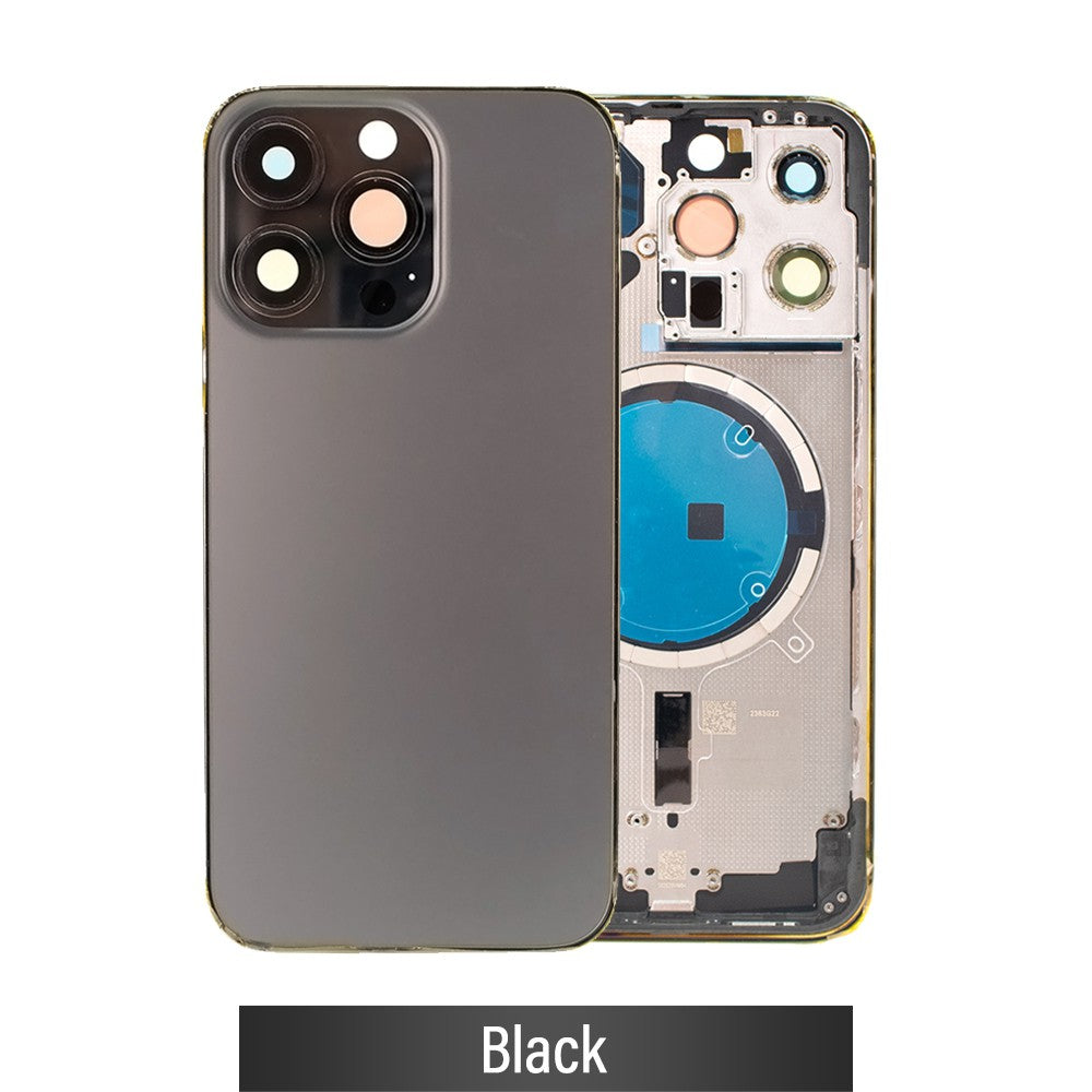 Rear Housing for iPhone 13 Pro (NO LOGO)-Black Rear Housing for iPhone 13 Pro (NO LOGO)-Black
